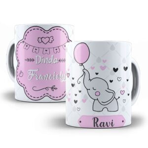 Caneca personalizada dindos elefantinho