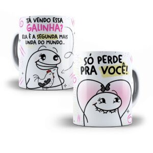 Caneca personalizada  flork ta vendo essa galinha