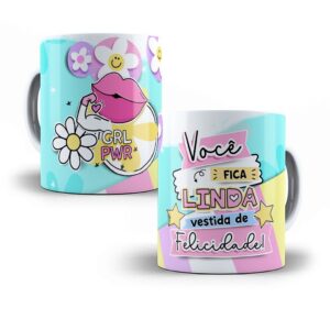 Caneca personalizada você fica linda
